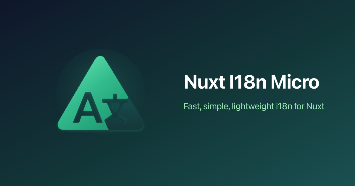 Nuxt I18n Micro