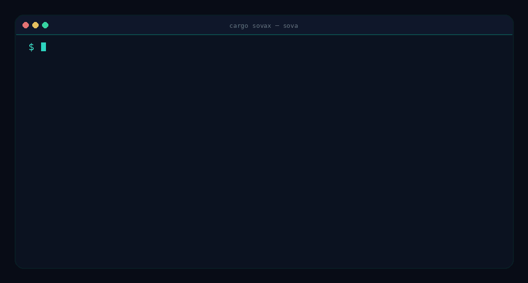 cargo sovax CLI