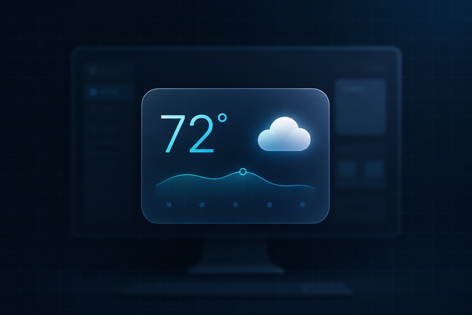 Desktop webview weather widget